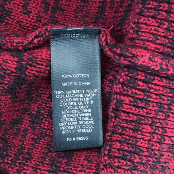 Express cowl neck sweater red black XL - Picture 5 of 8